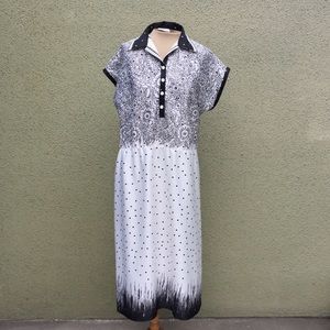 B&W Vintage Knit Dress